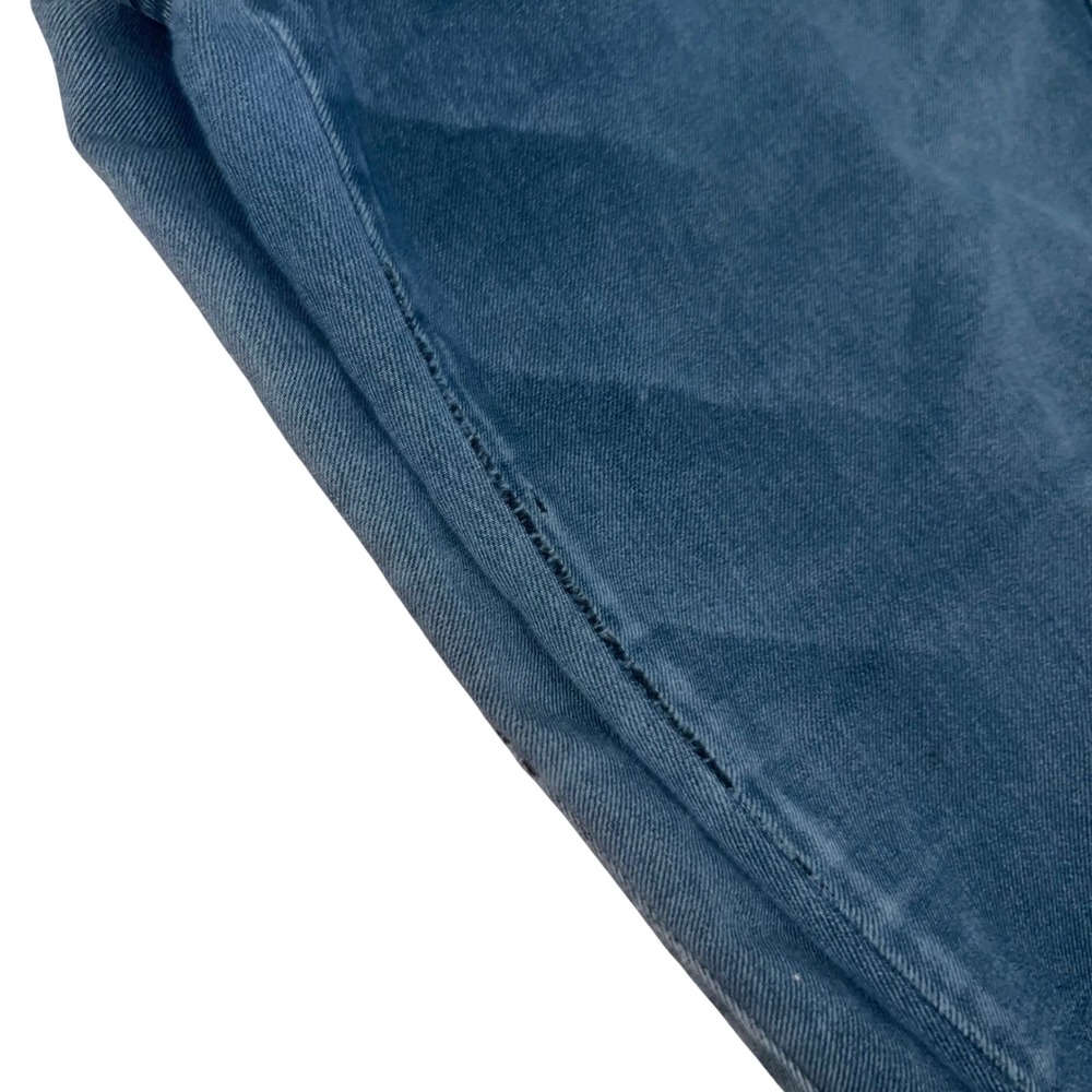 Y2K American Eagle Cargo Skinny Jeans Blue Dark Wash Ankle Zip Women Size 14 - Picture 6 of 16